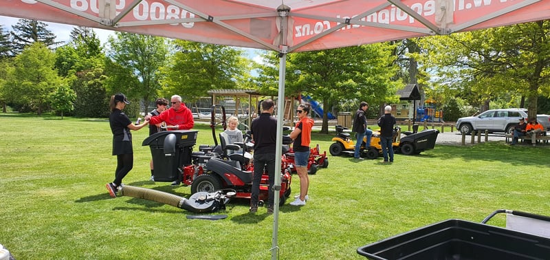 Ride-on mower demo day