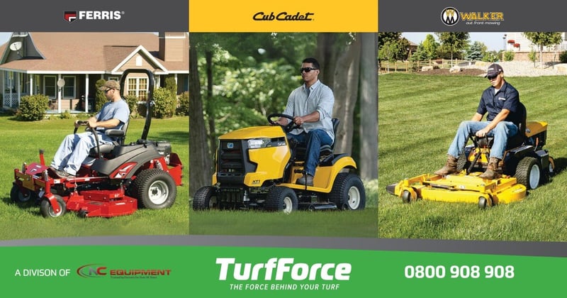 TurfForce ride-on mowers