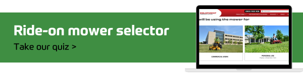 Take the ride-on mower selector quiz.