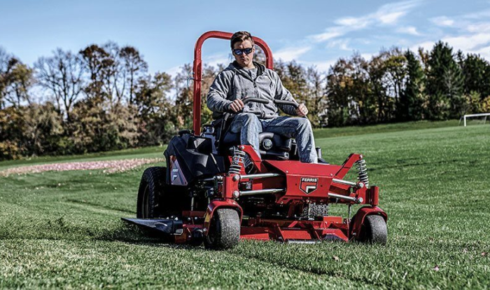 Takes a few more minutes to get comfortable with the controls but is by far the most efficient way to mow and allows you to mow around obstacles with ease. The right choice for most people.